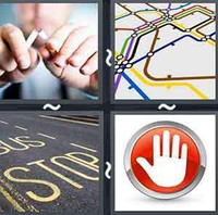 4 Pics 1 Word Stop