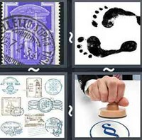 4 Pics 1 Word Levels Stamp