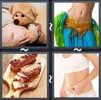 4 Pics 1 Word Belly