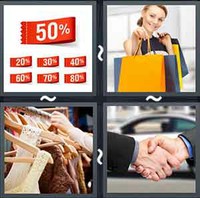 4 Pics 1 Word Sale