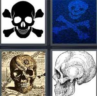 4 Pics 1 Word Levels Skull