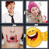 4 Pics 1 Word Laugh