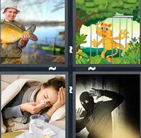 4 Pics 1 Word Caught