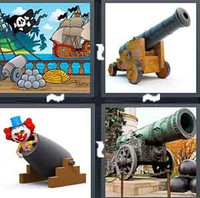 4 Pics 1 Word Levels Cannon