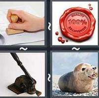 4 Pics 1 Word Seal