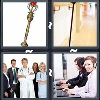 4 Pics 1 Word Staff