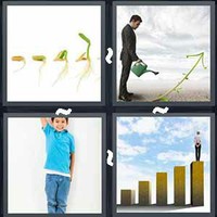 4 Pics 1 Word Growing