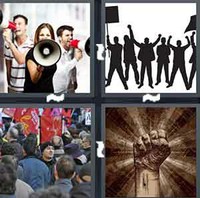 4 Pics 1 Word Levels Protest