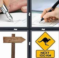 4 Pics 1 Word Sign