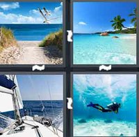 4 Pics 1 Word Levels Sea