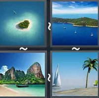 4 Pics 1 Word Levels Island