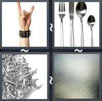 4 Pics 1 Word Levels Metal