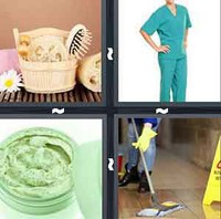 4 Pics 1 Word Levels Scrub