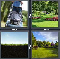 4 Pics 1 Word Lawn