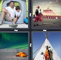 4 Pics 1 Word Levels Tent