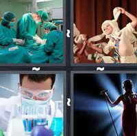 4 Pics 1 Word Perform