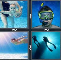 4 Pics 1 Word Levels Diving