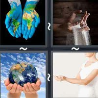 4 Pics 1 Word Cupped
