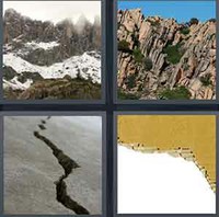 4 Pics 1 Word Jagged