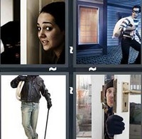 4 Pics 1 Word Burglar