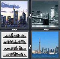 4 Pics 1 Word Levels Skyline