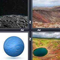 4 Pics 1 Word Levels Crater