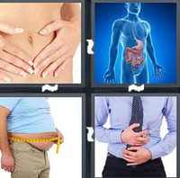 4 Pics 1 Word Stomach