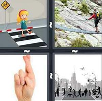 4 Pics 1 Word Levels Crossing