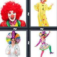 4 Pics 1 Word Levels Clown