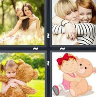 4 Pics 1 Word Levels Hug