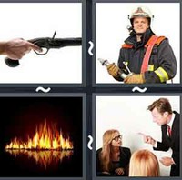 4 Pics 1 Word Fire