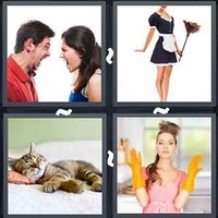 4 Pics 1 Word Domestic