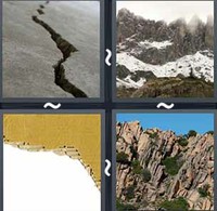 4 Pics 1 Word Levels Jagged