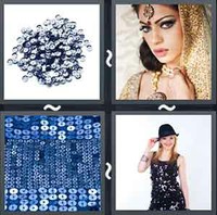 4 Pics 1 Word Levels Sequins