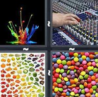 4 Pics 1 Word Levels Paint