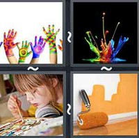 4 Pics 1 Word Paint