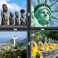 4 Pics 1 Word Levels Statue