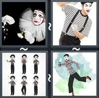 4 Pics 1 Word Mime