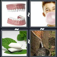 4 Pics 1 Word Gum