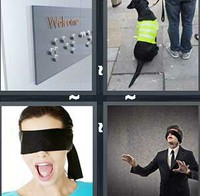 4 Pics 1 Word Levels Blind