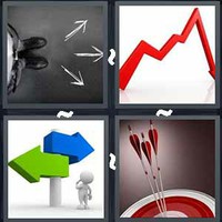 4 Pics 1 Word Arrow