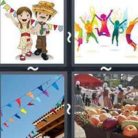 4 Pics 1 Word Fete