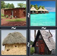 4 Pics 1 Word Hut