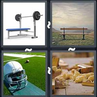 4 Pics 1 Word Bench
