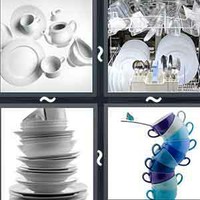 4 Pics 1 Word Crockery