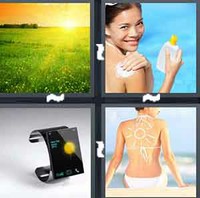 4 Pics 1 Word Sun