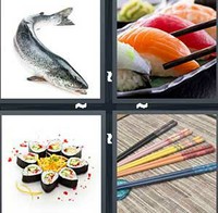 4 Pics 1 Word Levels Sushi