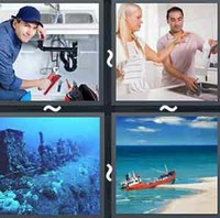 4 Pics 1 Word Sink