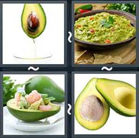 4 Pics 1 Word Avocado