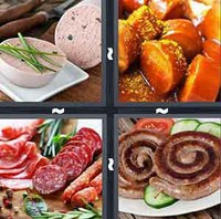 4 Pics 1 Word Levels Sausage